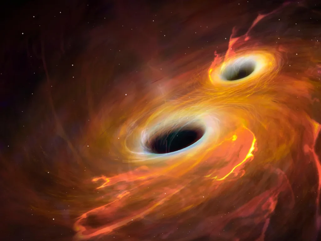 Black Hole Merger - How Does the Universe End